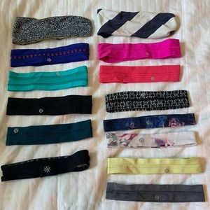 Lululemon headbands (and one Athleta headband)
